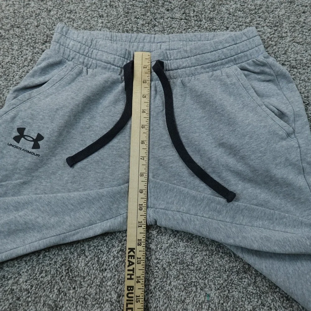 Under Armour Pants Mens M Gray Loose Fleece Drawstring Jogger Sweatpants Workout